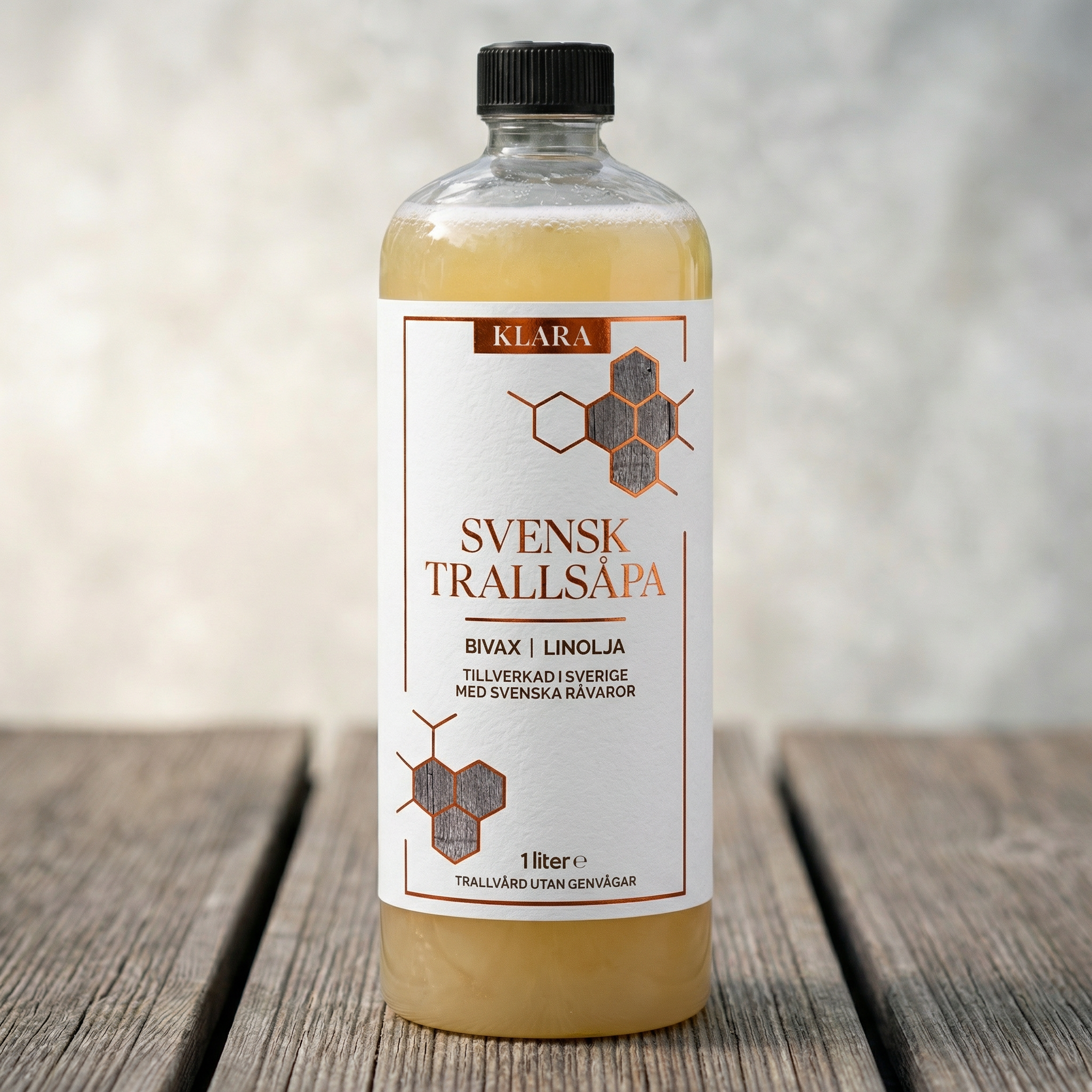 KLARA trallsåpa med linolja och bivax 1 liter