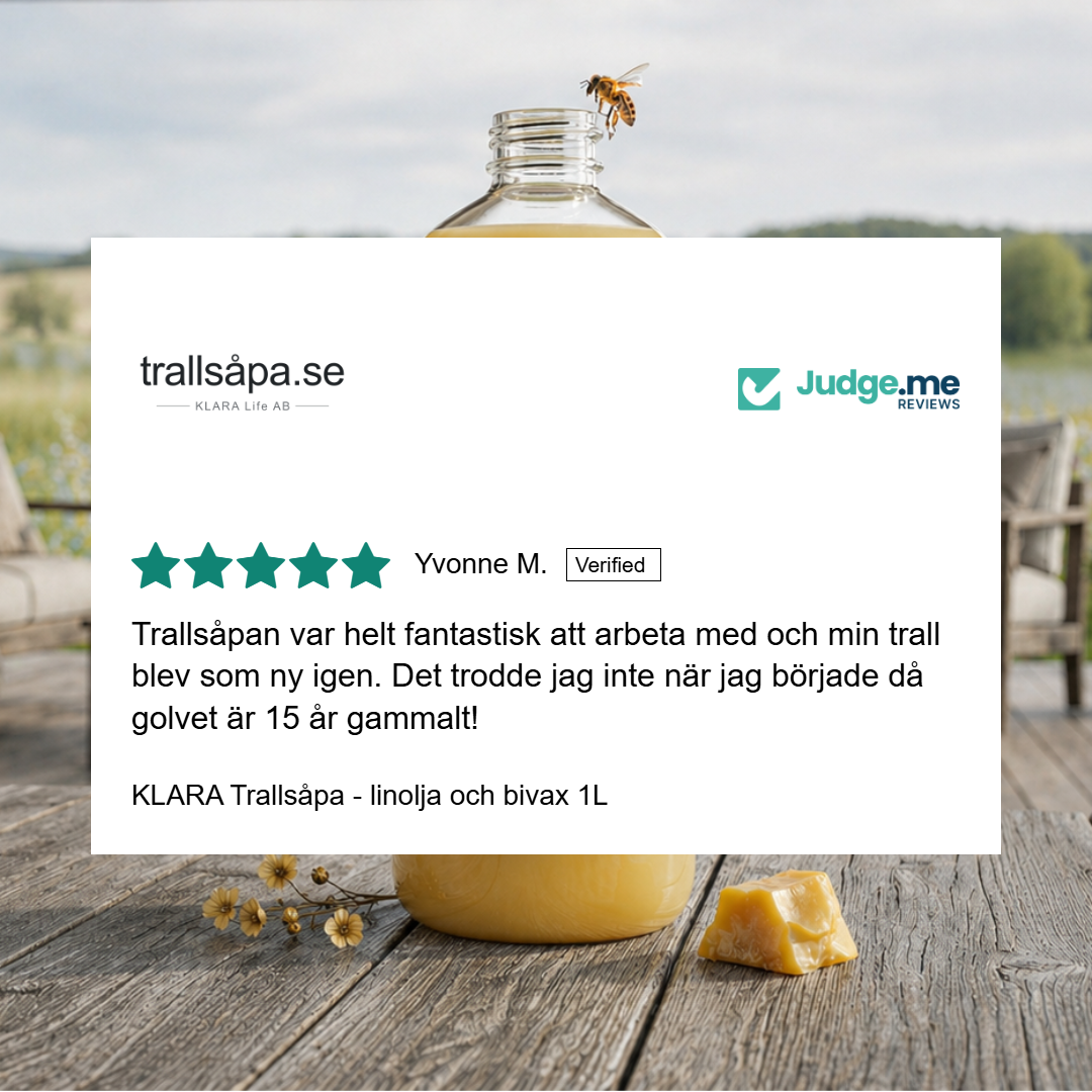KLARA Trallsåpa - linolja och bivax 1L